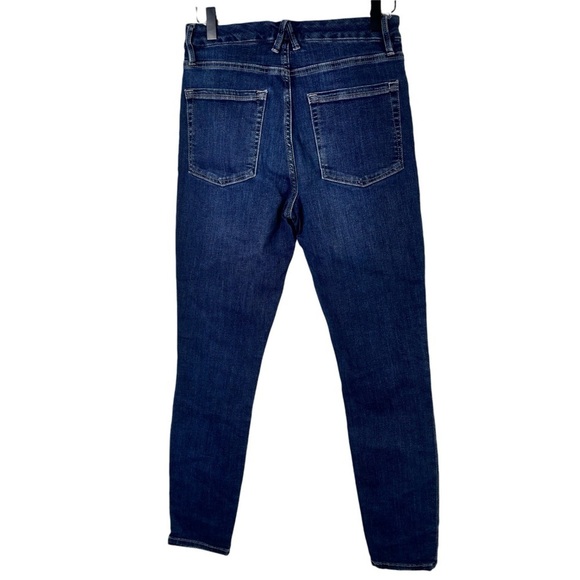 GOOD AMERICAN BLUE260 WOMEN DARK BLUE SKINNY JEANS STYLE: GLC899T SIZE 6/28 - Picture 2 of 5